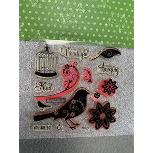 Sophia Cling Clear Stamp Set My Acrylix Close To My Heart B1379 Decorative